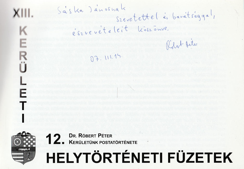 Kerületünk postatörténete