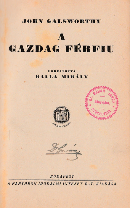 A gazdag férfiú