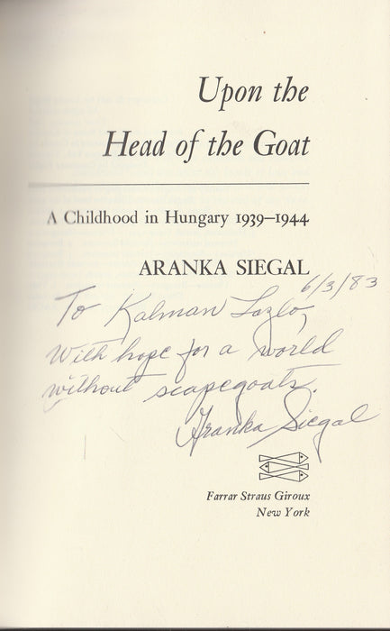 Upon the Head of the Goat