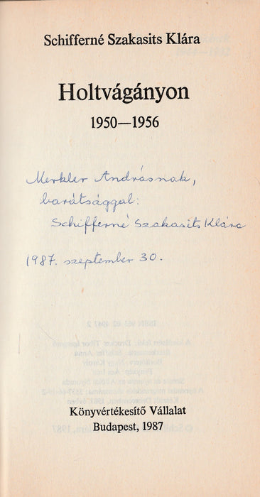 Holtvágányon 1950-1956