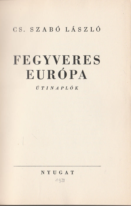 Fegyveres Európa