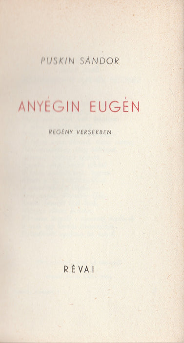 Anyégin Eugén