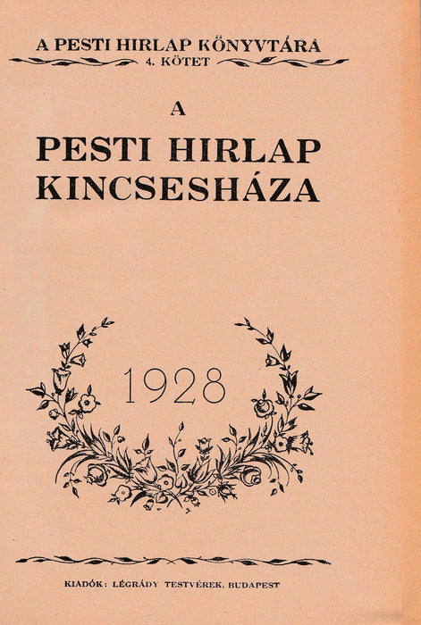 A Pesti Hírlap Kincsesháza 1928