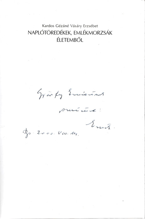 Naplótöredékek, emlékmorzsák életemből