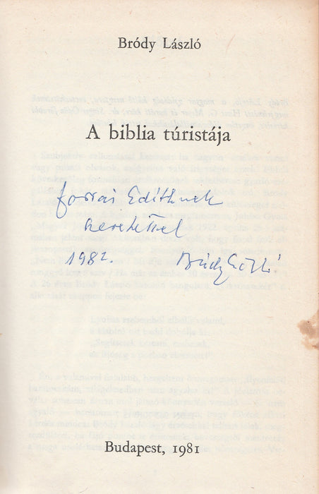 A Biblia túristája