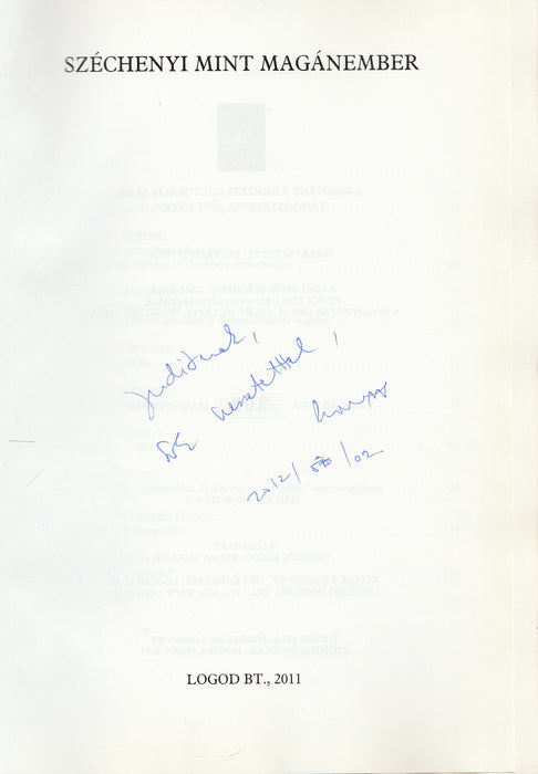 Széchenyi mint magánember