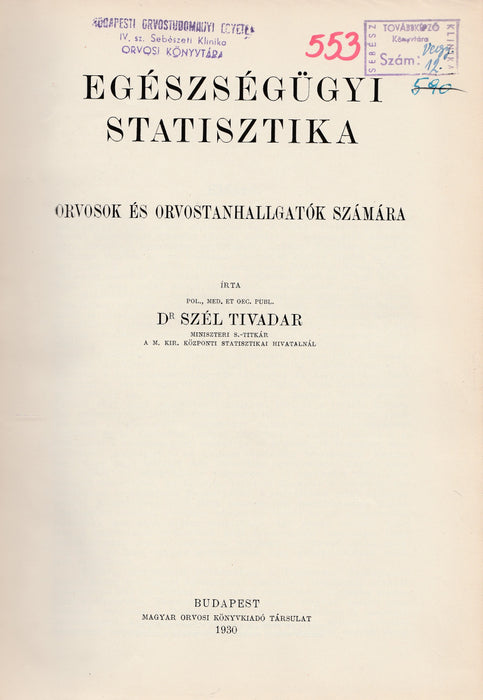 Egészségügyi statisztika