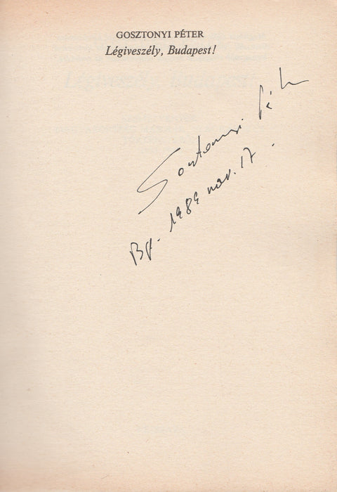 Légiveszély, Budapest!