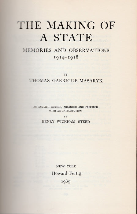 The Making of a State