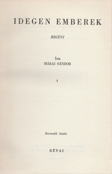 Idegen emberek I-II.