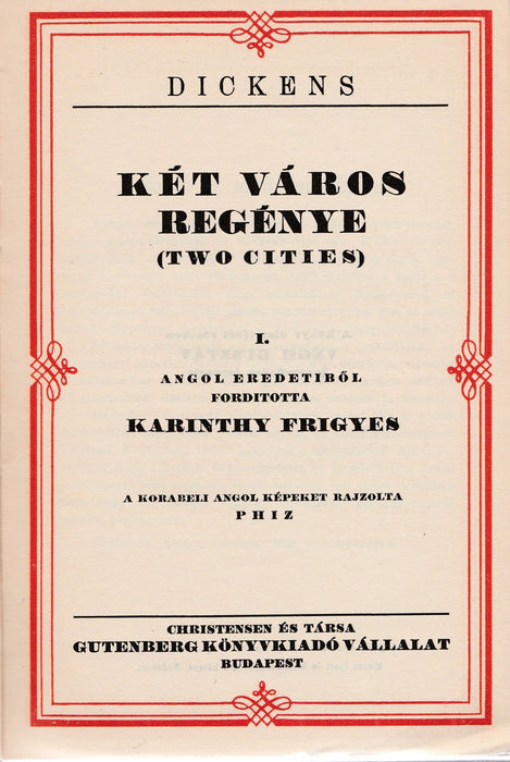 Két város regénye 1-2.