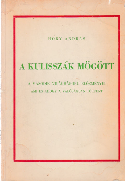 A kulisszák mögött