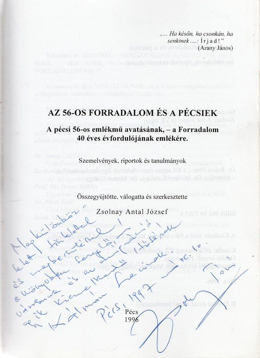 Az 56-os forradalom és a pécsiek