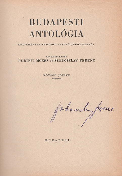 Budapesti antológia