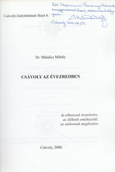 Csávoly az évezredben