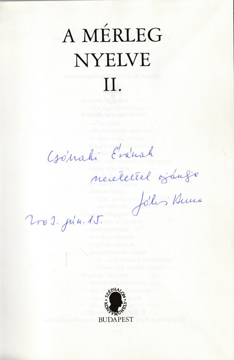 A mérleg nyelve II.