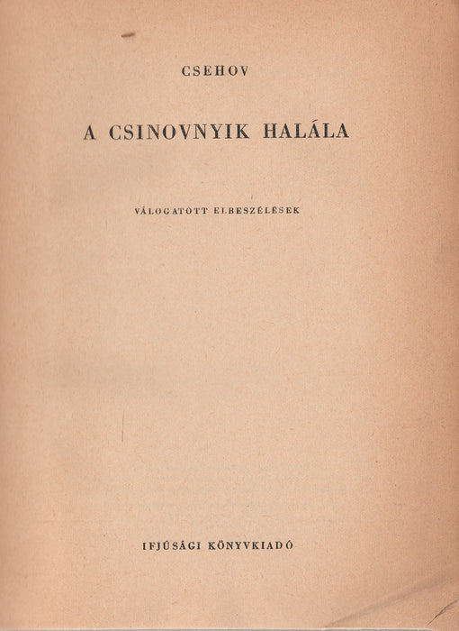 A csinovnyik halála