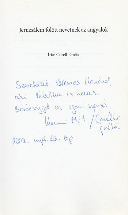 Jeruzsálem fölött nevetnek az angyalok