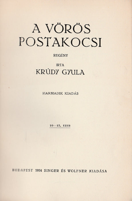 A vörös postakocsi