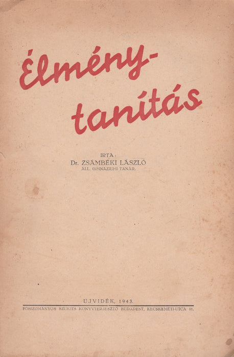 Élménytanítás