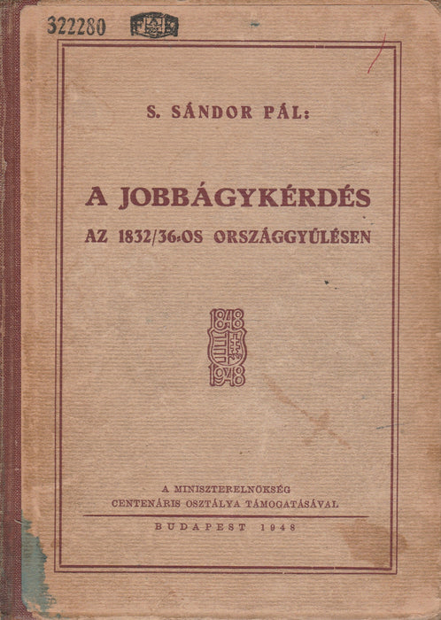A jobbágykérdés az 1832/36-os országgyűlésen