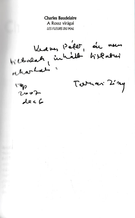 A Rossz virágai - Les Fleures du Mal