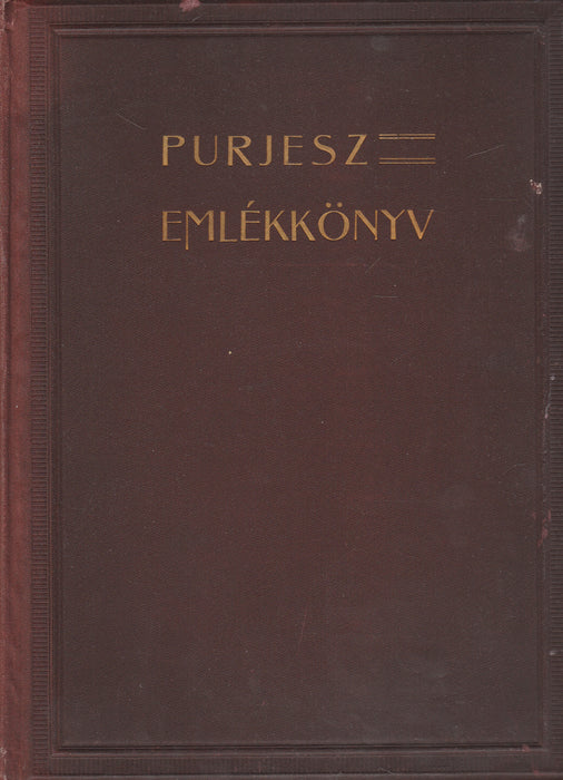 Purjesz emlékkönyv