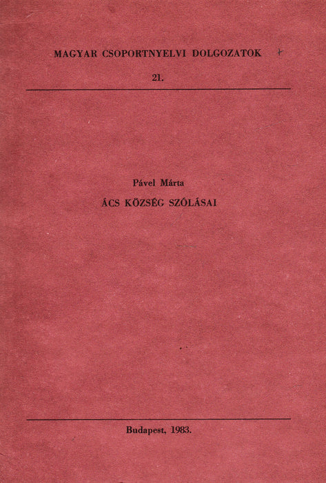 Ács község szólásai