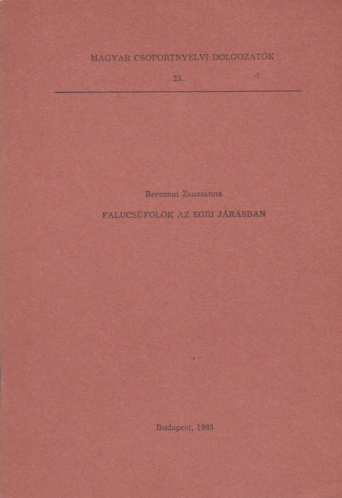 Falucsúfolók az egri járásban