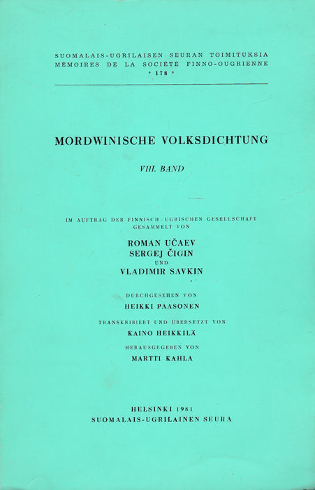 Mordwinishce Volksdichtung VIII.