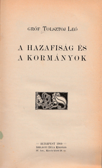 A hazafiság és a kormányok - Patriotismus und Regierung - Der Sinn des Lebens