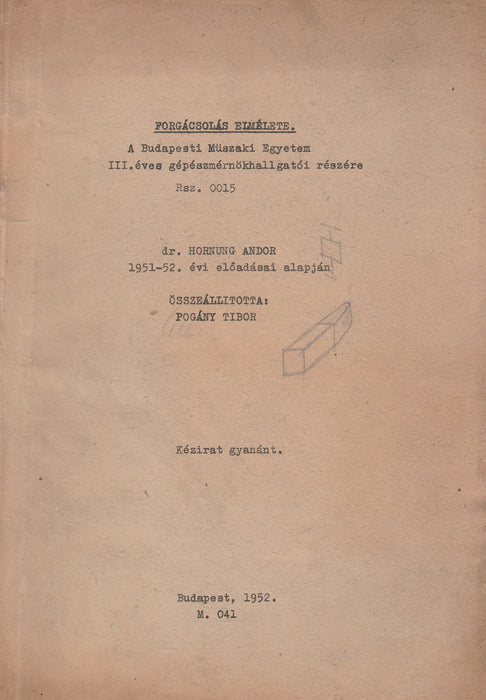 Forgácsolás elmélete