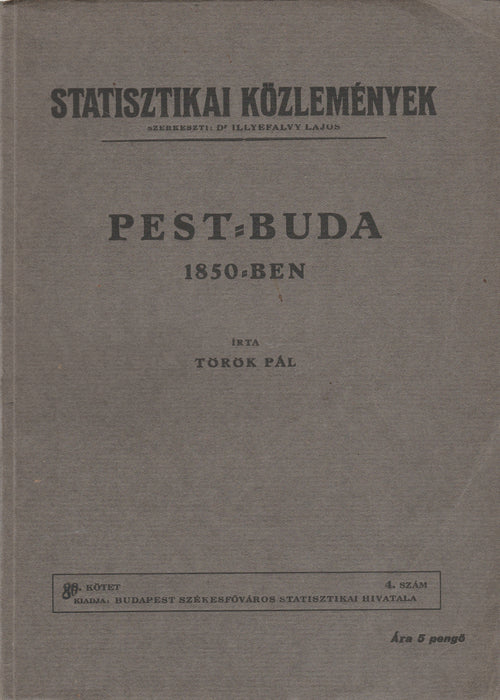 Pest-Buda 1850-ben