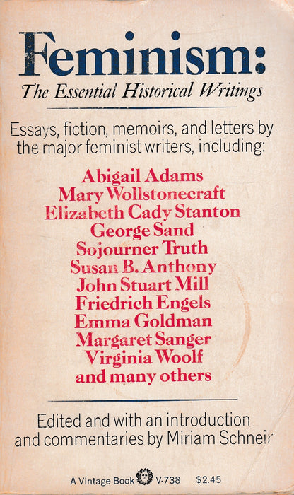 Feminism: The Essential Historical Writings