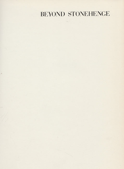 Beyond Stonehenge
