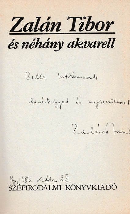 És néhány akvarell