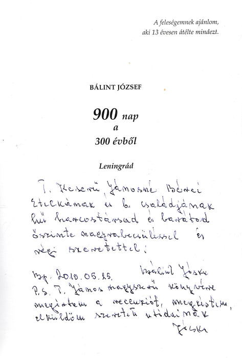 900 nap a 300 évből