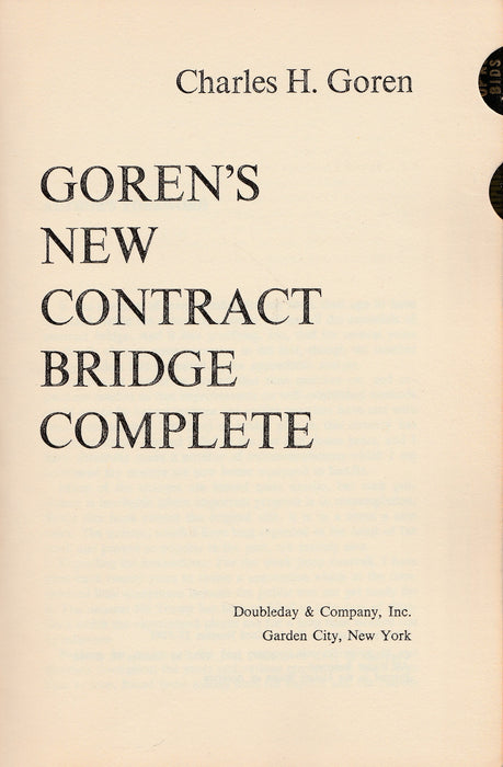 Goren's New Contract Bridge Complete