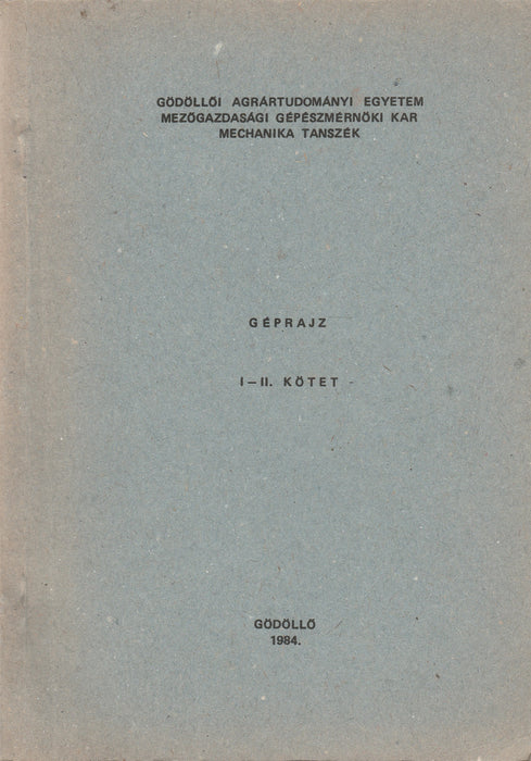 Géprajz I-II.
