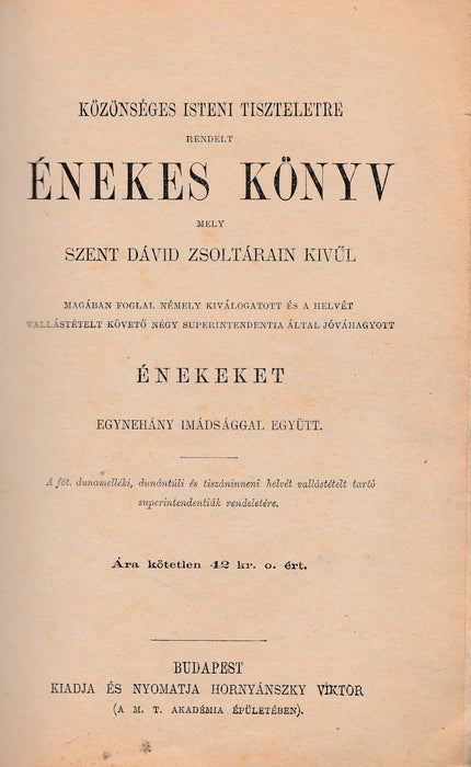 Énekes könyv