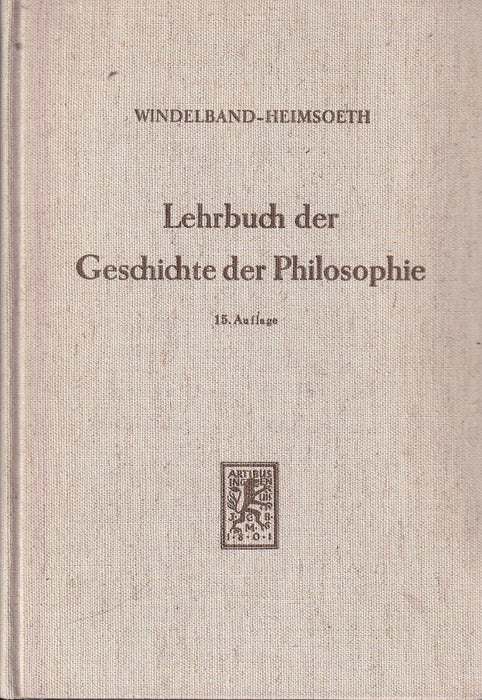 Lehrbuch der Geschichte der Philosophie