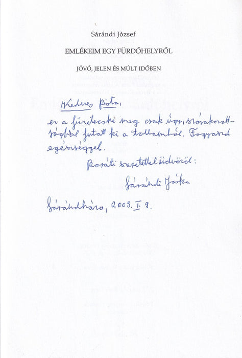 Emlékeim egy fürdőhelyről