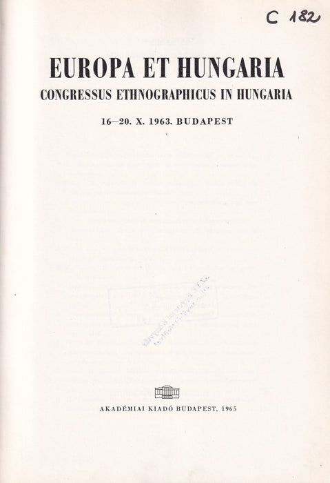 Europa et Hungaria