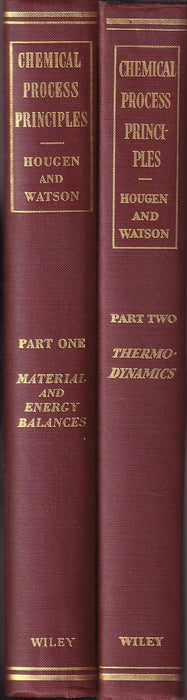 Chemical Process Principles I-II.