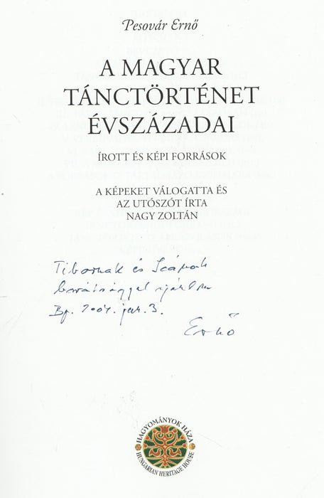 A magyar tánctörténet évszázadai