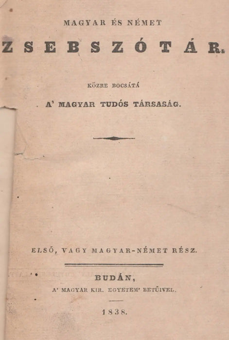 Magyar és német zsebszótár