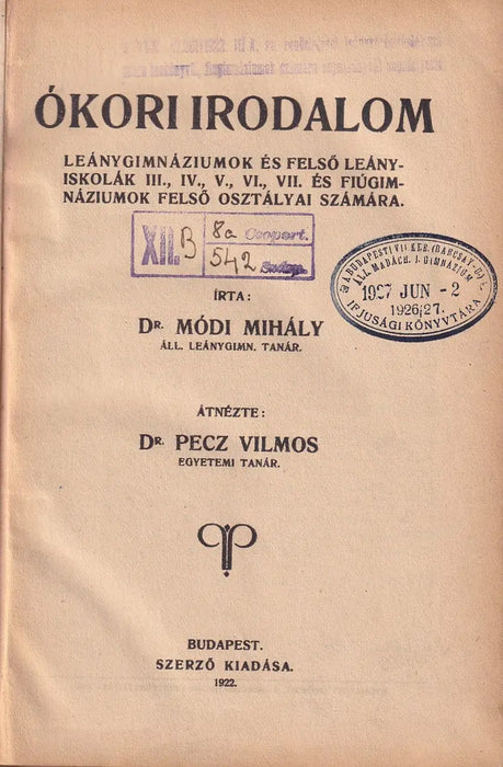 Ókori irodalom