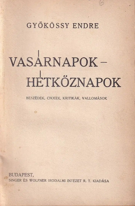 Vasárnapok-hétköznapok