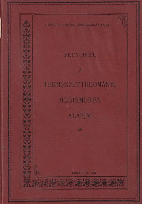 A természettudományi megismerés alapjai