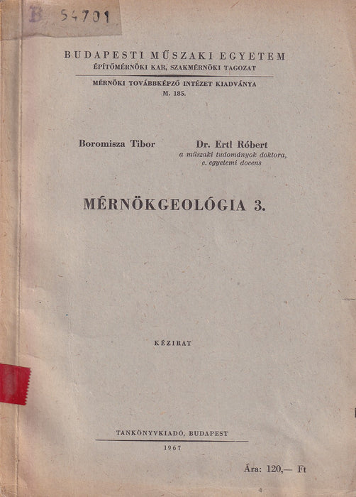 Mérnökgeológia 3.